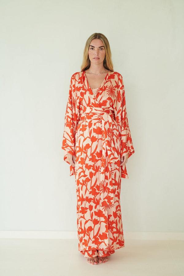 Eywasouls Malibu KIMIONO - ORANGE BLOSSOM