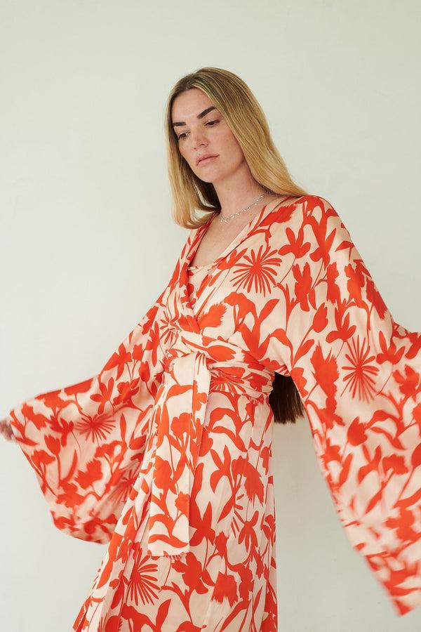 Eywasouls Malibu KIMIONO - ORANGE BLOSSOM