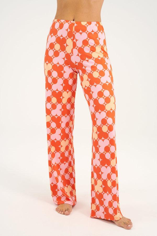 Eywasouls Malibu LESLIE - 60'S DOT PINK ORANGE