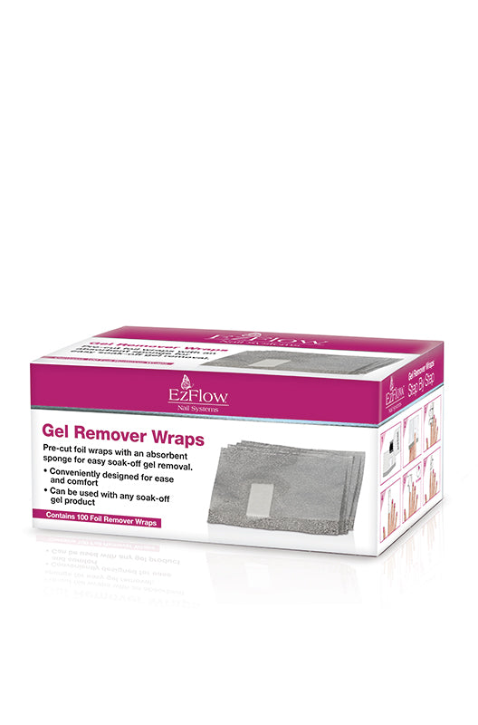 ez flow Gel Remover Wraps 100 ct