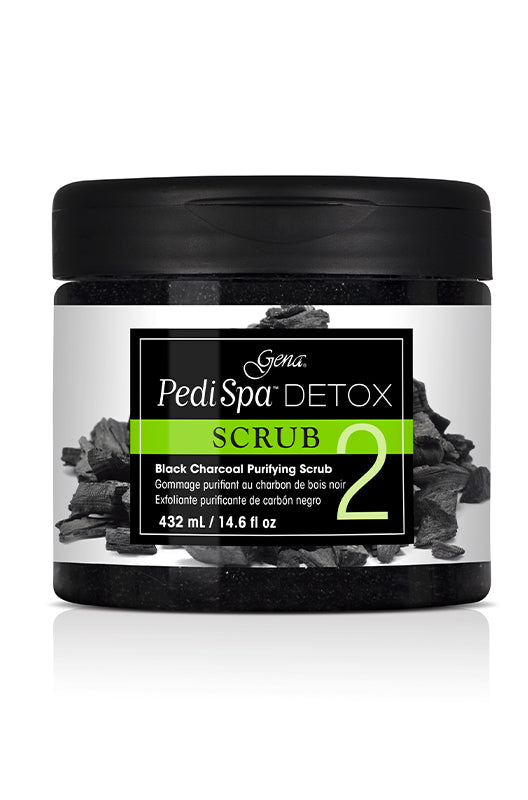 ez flow Pedi Spa Detox Black Charcoal Scrub 14.6 oz