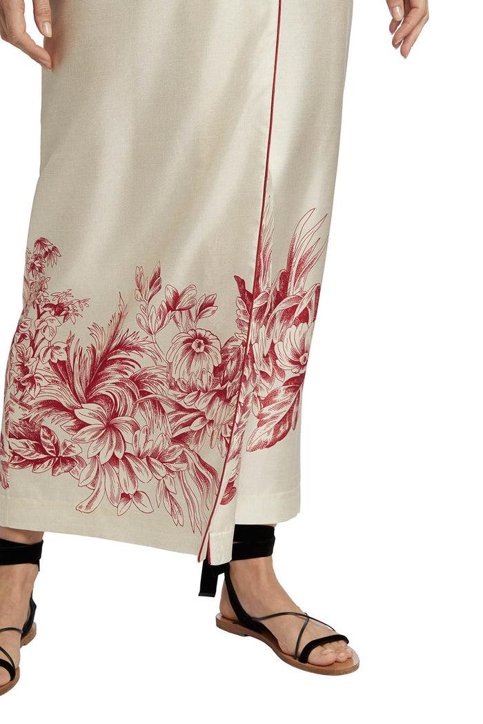 F.r.s. For Restless Sleepers ABANTE SKIRTS Palms Bordeaux