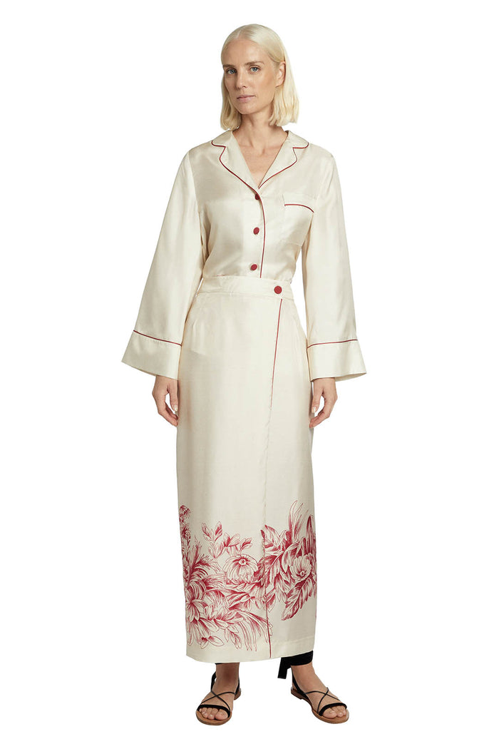 F.r.s. For Restless Sleepers ABANTE SKIRTS Palms Bordeaux