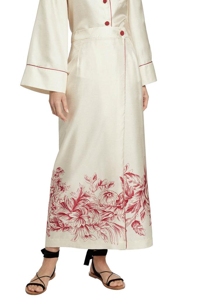 f.r.s. for restless sleepers ABANTE SKIRTS Palms bordeaux