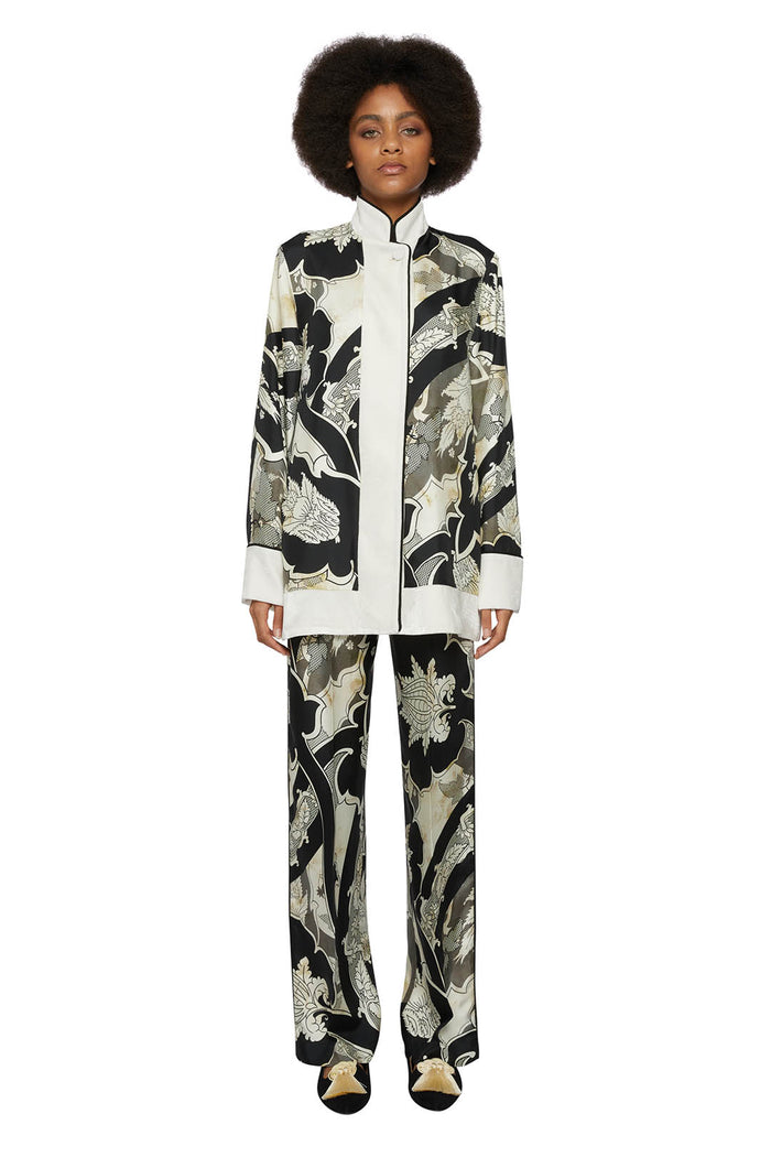 F.r.s. For Restless Sleepers AGRIO JACKETS Ornamental Ramages Ivory Black