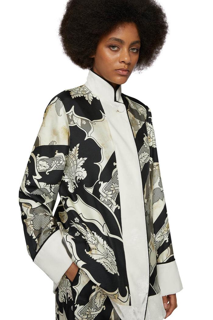 F.r.s. For Restless Sleepers AGRIO JACKETS Ornamental Ramages Ivory Black