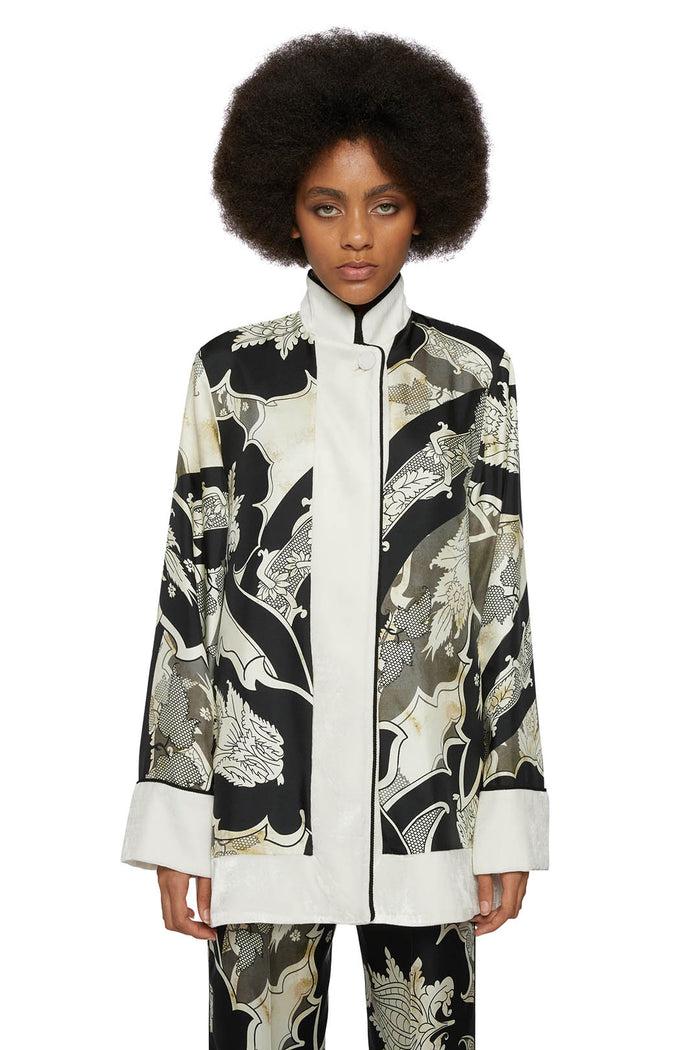 f.r.s. for restless sleepers AGRIO JACKETS Ornamental ramages ivory black