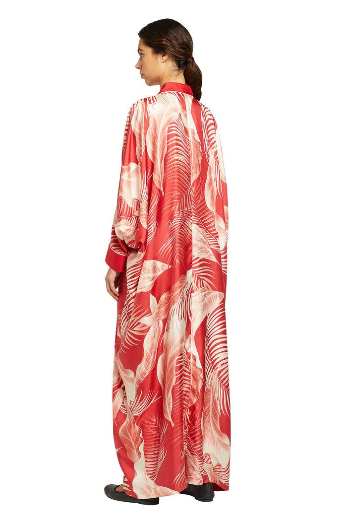 F.r.s. For Restless Sleepers ALIA DRESSES Whte Leaves