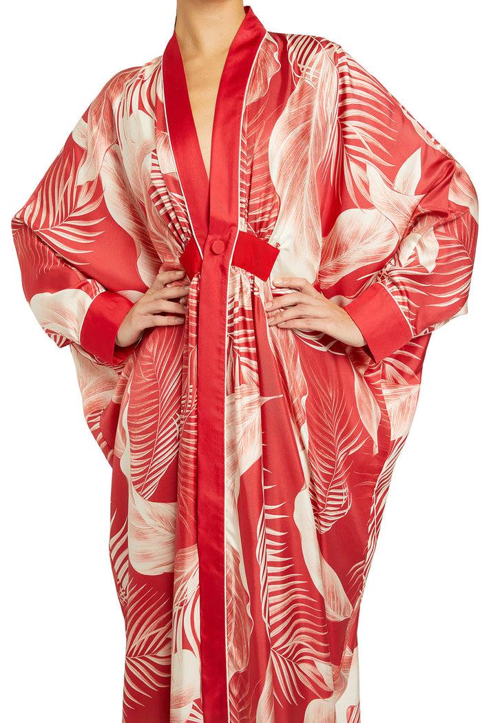 F.r.s. For Restless Sleepers ALIA DRESSES Whte Leaves