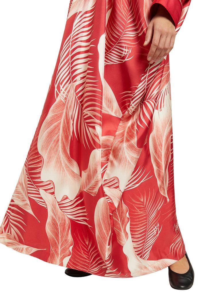 F.r.s. For Restless Sleepers ALIA DRESSES Whte Leaves
