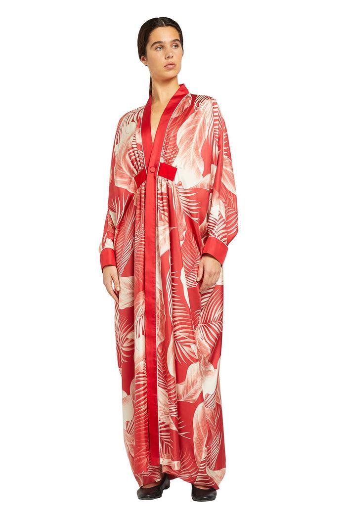 f.r.s. for restless sleepers ALIA DRESSES Whte leaves