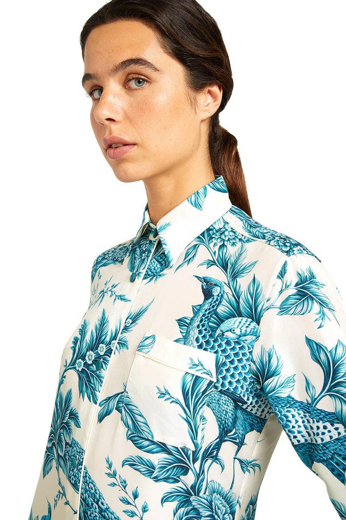 F.r.s. For Restless Sleepers ANTEA DRESSES Blue Branches