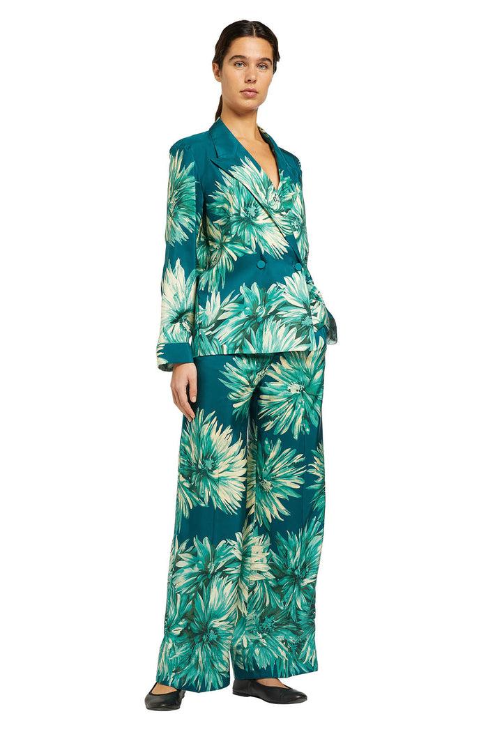 F.r.s. For Restless Sleepers ARCHE PANTS Teal Branches