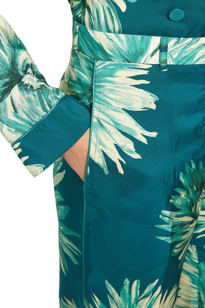 F.r.s. For Restless Sleepers ARCHE PANTS Teal Branches