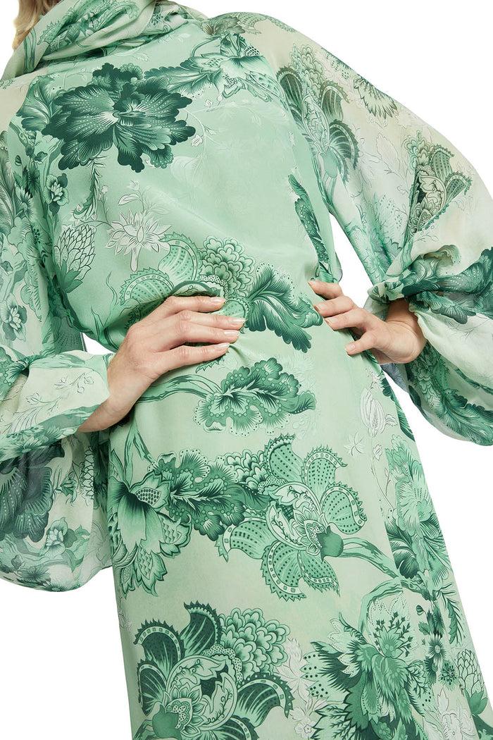 F.r.s. For Restless Sleepers ARPOCRATE DRESSES Flowers Green