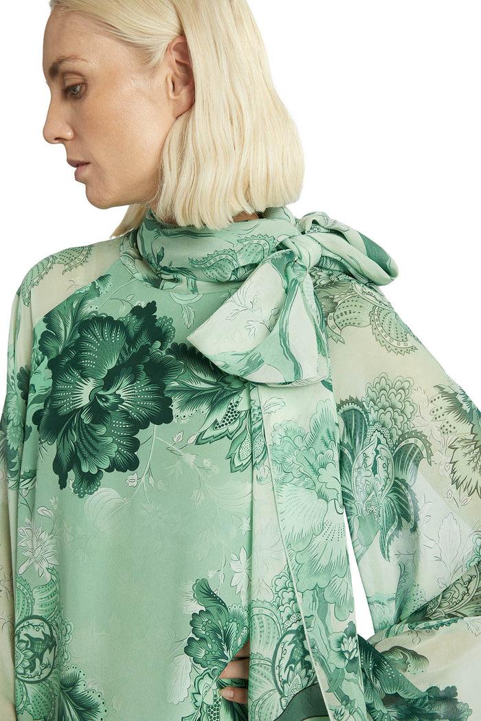 F.r.s. For Restless Sleepers ARPOCRATE DRESSES Flowers Green