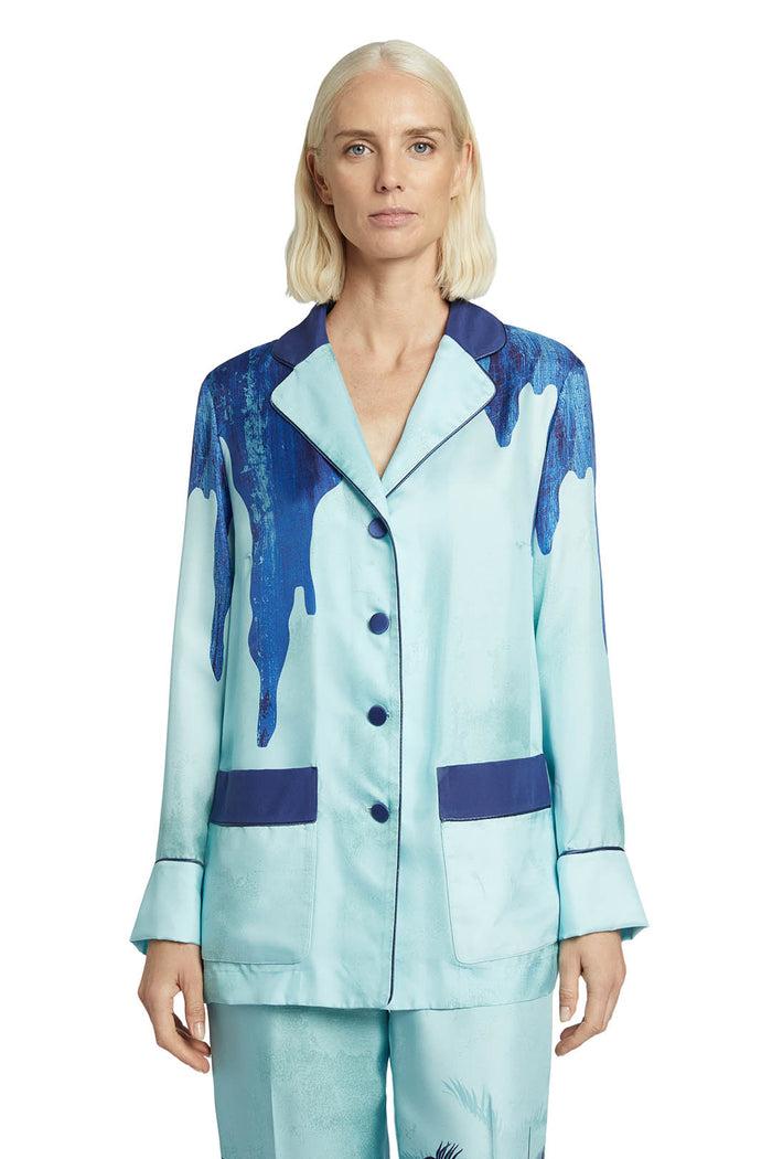 f.r.s. for restless sleepers ASIA JACKETS Palms blue