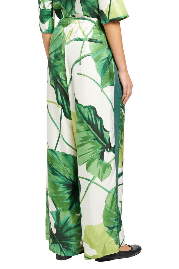 F.r.s. For Restless Sleepers ASTERIA PANTS Painted Leaves Green