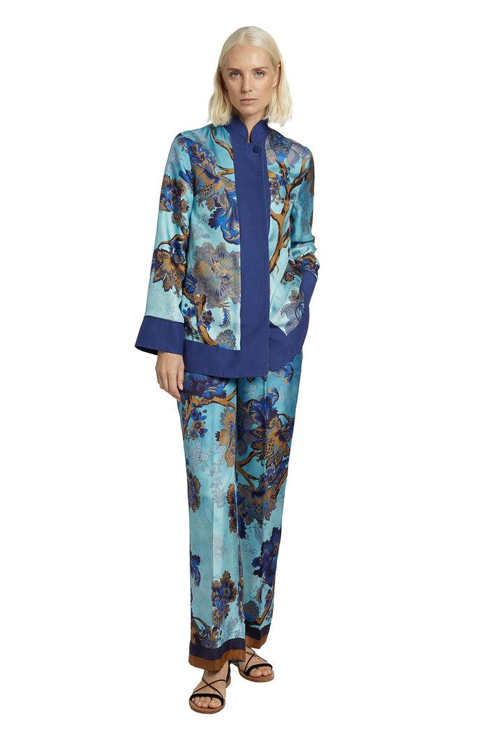 F.r.s. For Restless Sleepers ATTI PANTS Flowers Blue