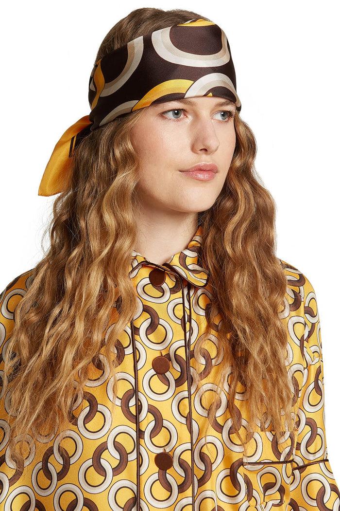 F.r.s. For Restless Sleepers CARRÉ 70 ACCESSORIES Geometric Brown