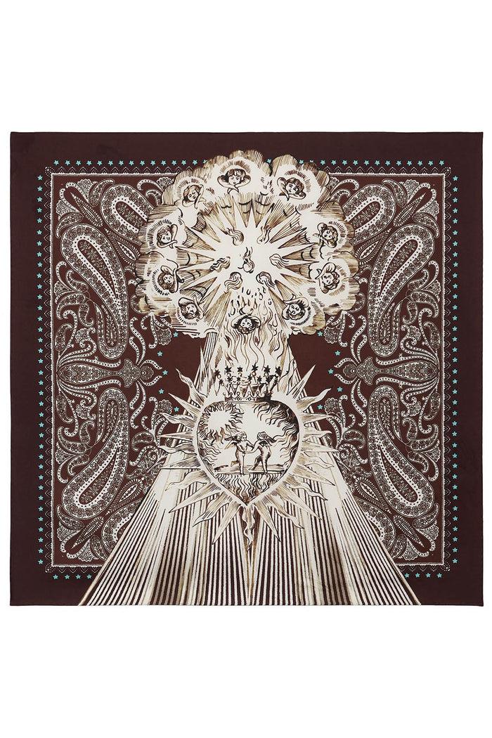 f.r.s. for restless sleepers CARRÉ 70 ACCESSORIES Heart brown