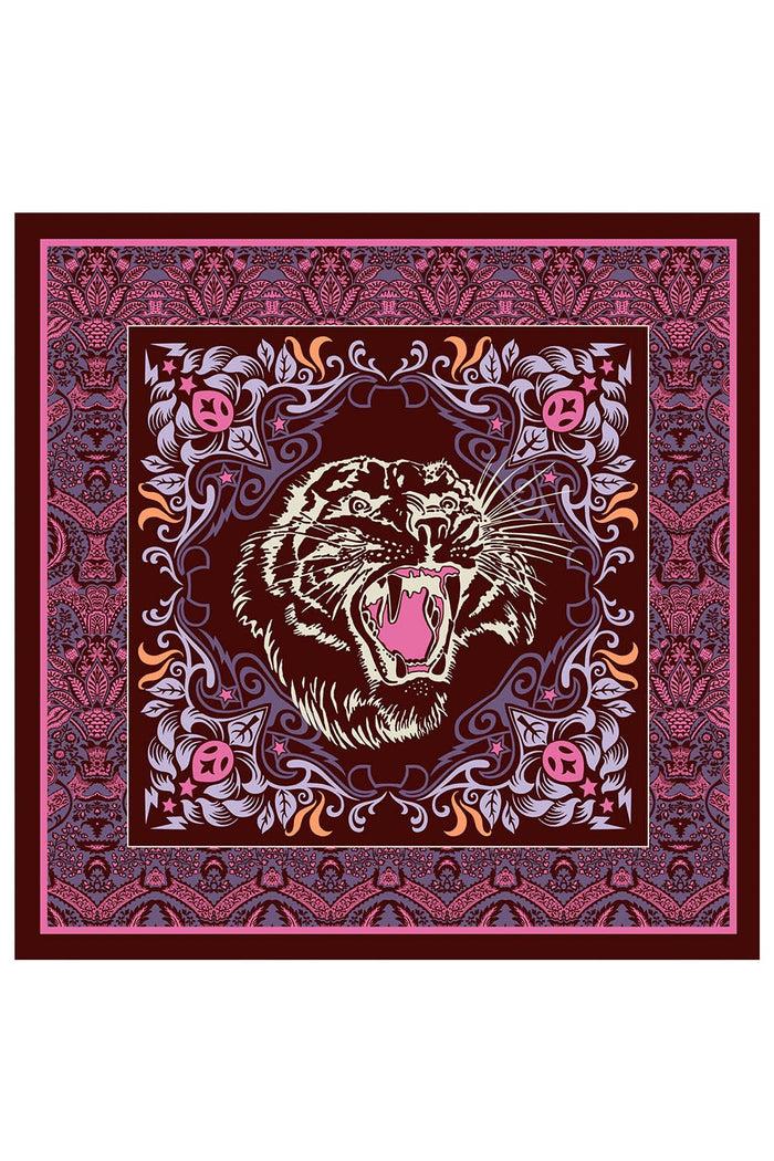 f.r.s. for restless sleepers CARRÉ 70 ACCESSORIES Tiger double face brown