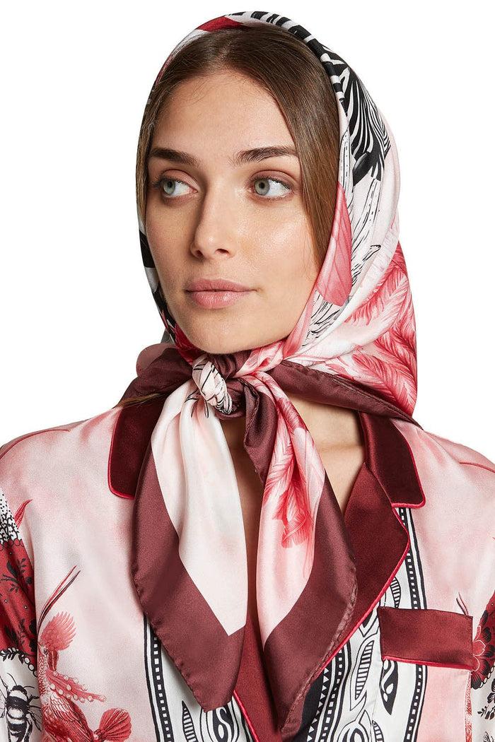 F.r.s. For Restless Sleepers CARRÉ 90 ACCESSORIES Jungle Zebra Pink