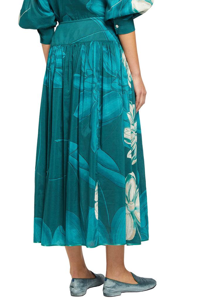 F.r.s. For Restless Sleepers DIOSSIPPE SKIRTS Teal Flowers