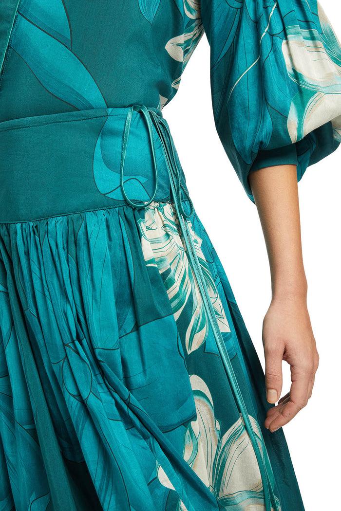 F.r.s. For Restless Sleepers DIOSSIPPE SKIRTS Teal Flowers