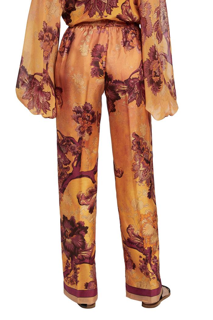 F.r.s. For Restless Sleepers DORIDE PANTS Flowers Orange