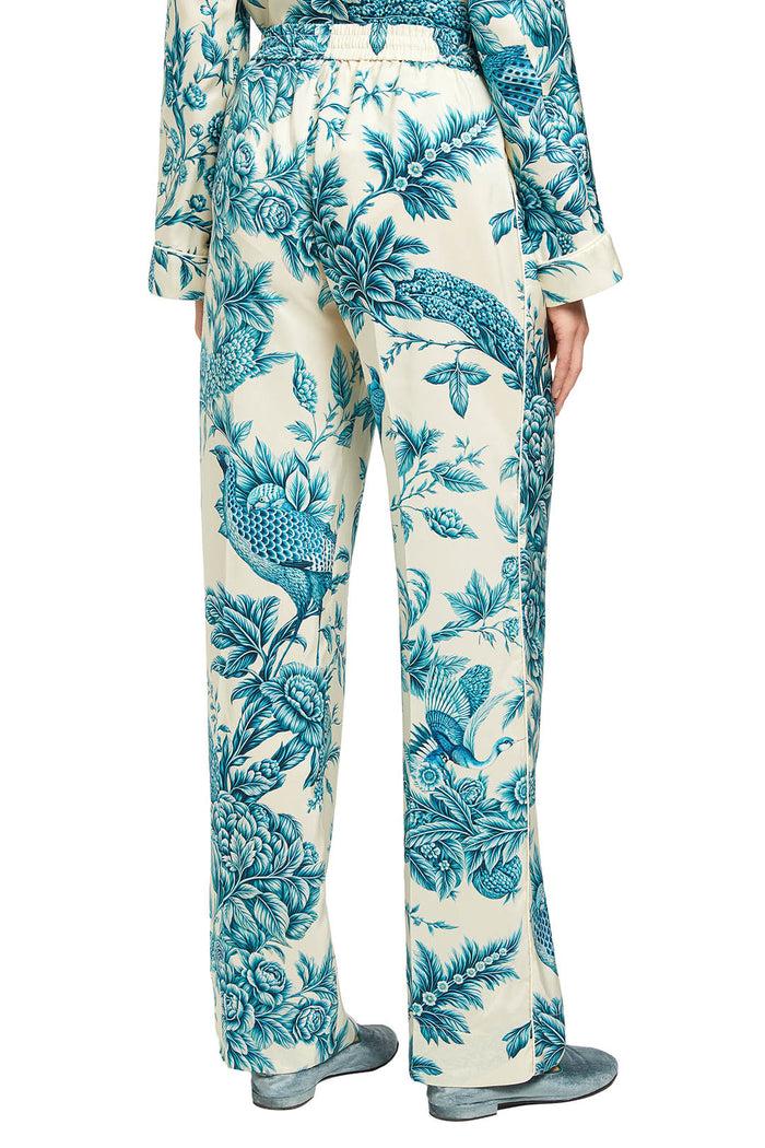 F.r.s. For Restless Sleepers DORIDE PANTS Teal Branches