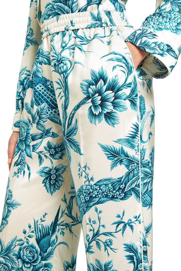 F.r.s. For Restless Sleepers DORIDE PANTS Teal Branches