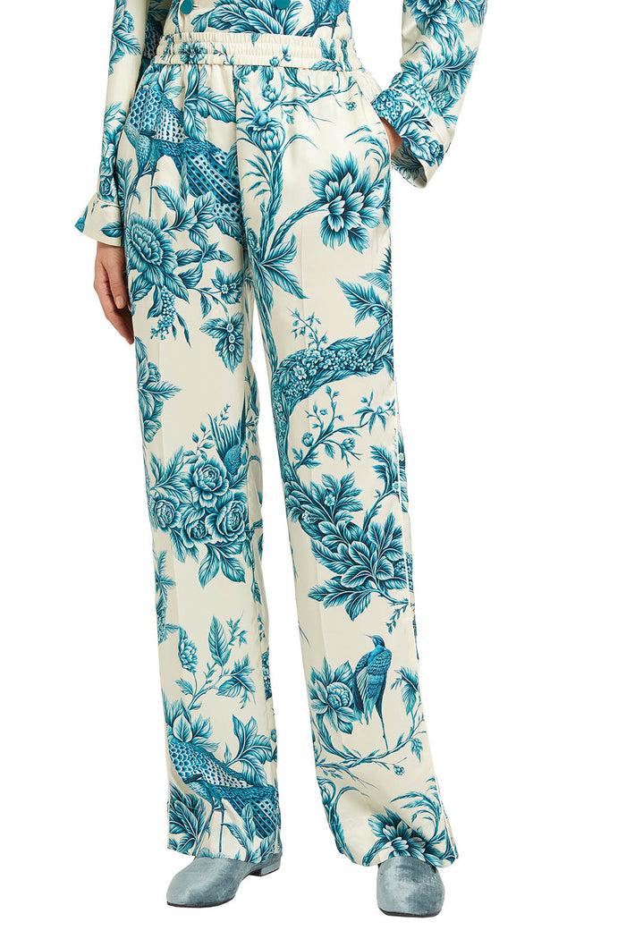 f.r.s. for restless sleepers DORIDE PANTS Teal branches