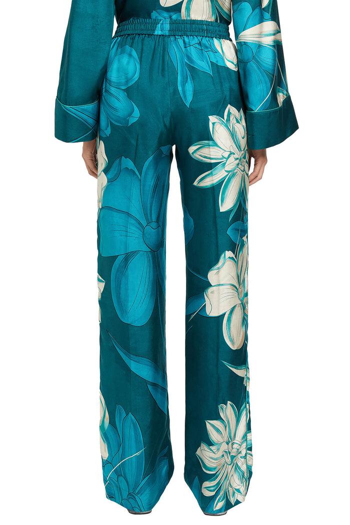 F.r.s. For Restless Sleepers DORIDE PANTS Teal Flowers