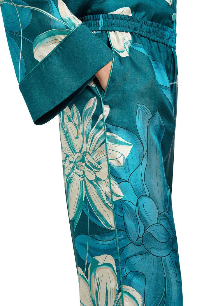 F.r.s. For Restless Sleepers DORIDE PANTS Teal Flowers