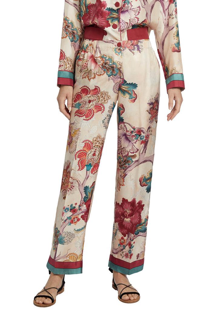 f.r.s. for restless sleepers ETERE PANTS Flowers pink