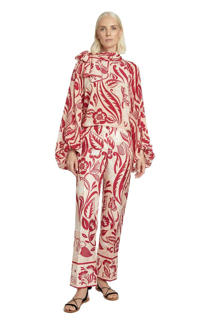 F.r.s. For Restless Sleepers ETERE PANTS Paul Poiret Bordeaux