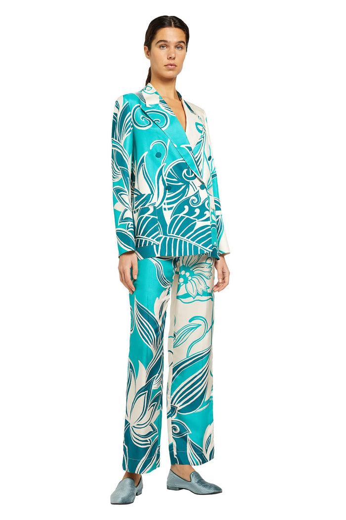 F.r.s. For Restless Sleepers ETERE PANTS Teal Ramage