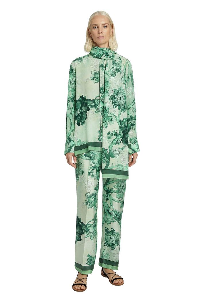 F.r.s. For Restless Sleepers EUNICE SHIRTS Flowers Green