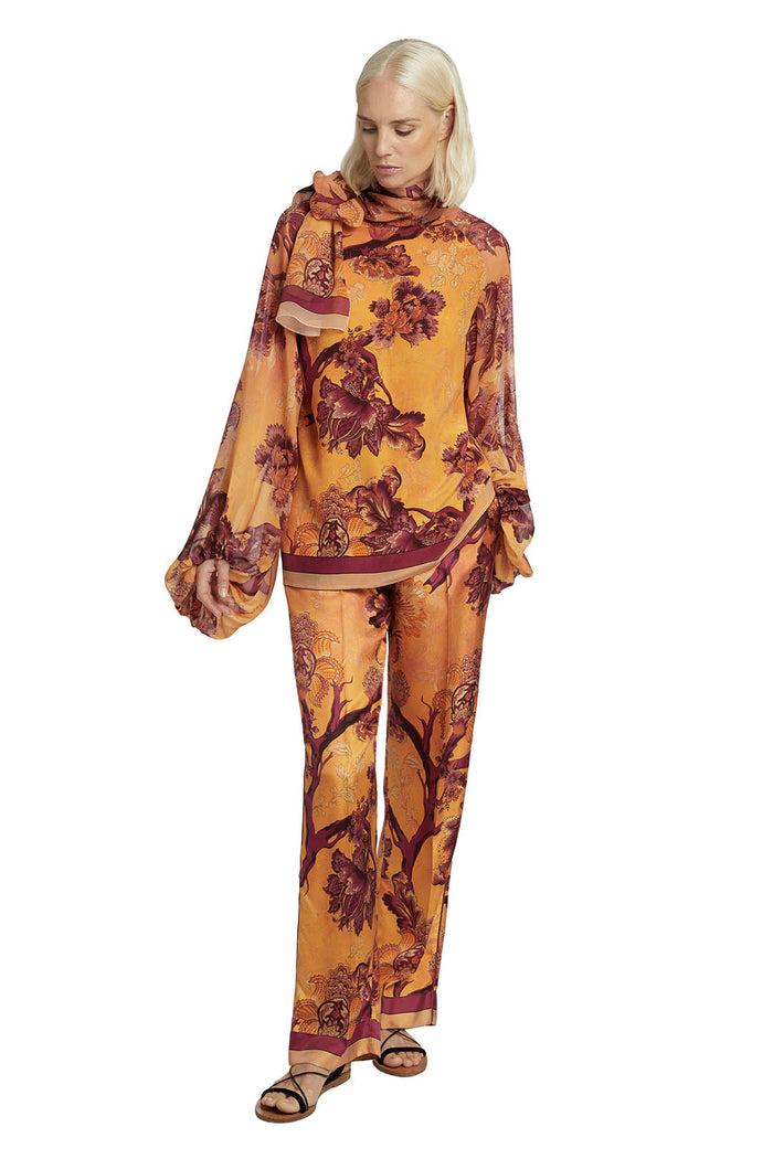 F.r.s. For Restless Sleepers EUNICE SHIRTS Flowers Orange