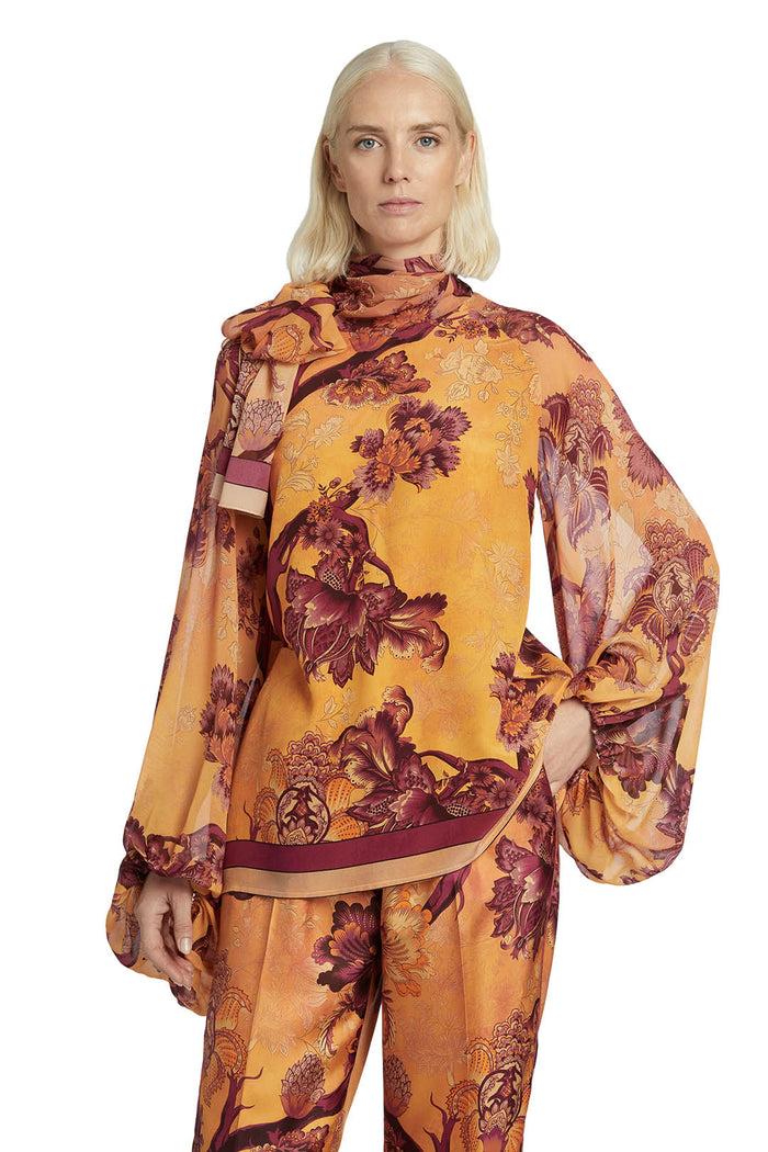 f.r.s. for restless sleepers EUNICE SHIRTS Flowers orange