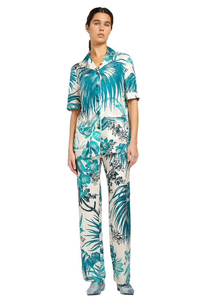 F.r.s. For Restless Sleepers ETERE PANTS Teal Palms