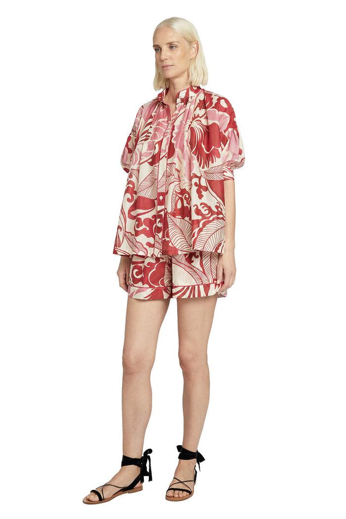 F.r.s. For Restless Sleepers FERUSA SHIRTS Bluebells Violets Pink