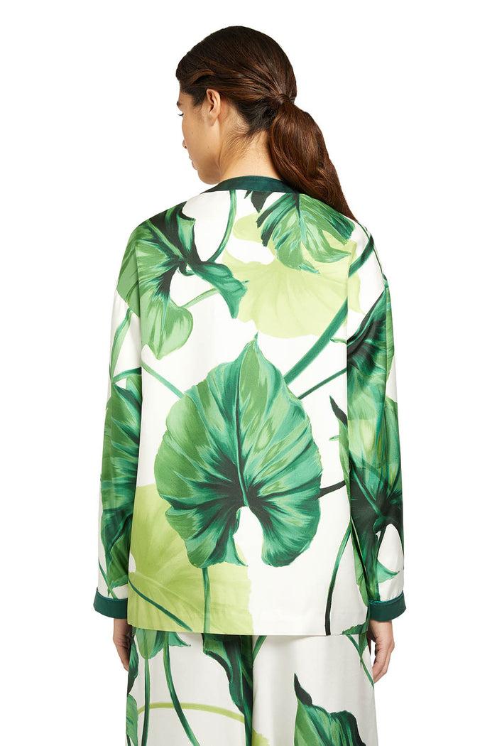 F.r.s. For Restless Sleepers LIGEA SHIRTS Painted Leaves Green