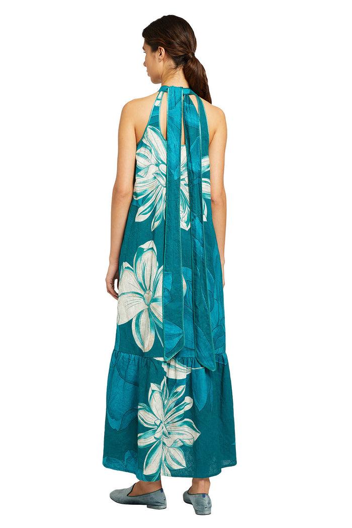 F.r.s. For Restless Sleepers MELICERTE DRESSES Teal Flowers