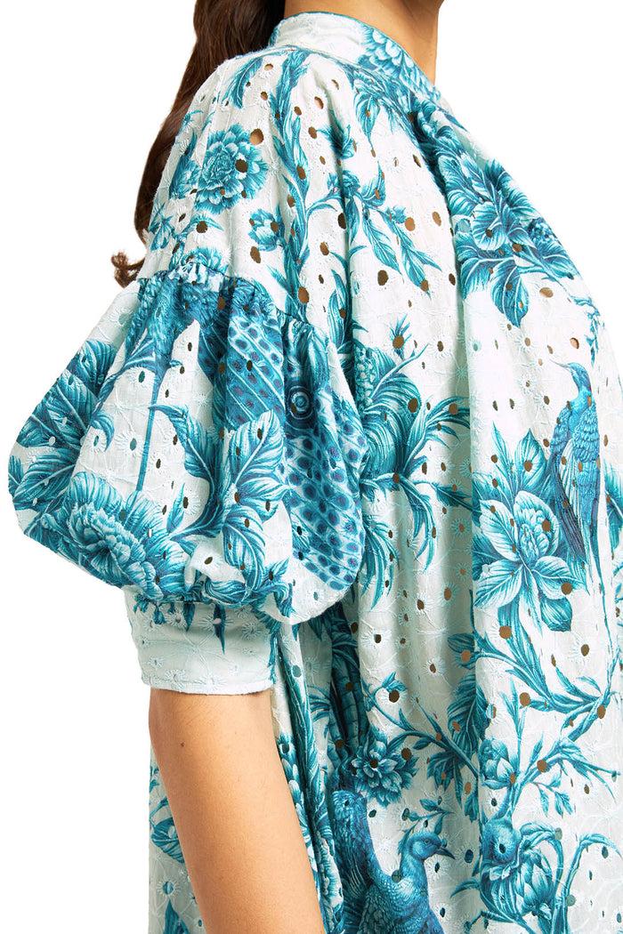 F.r.s. For Restless Sleepers METE DRESSES Teal Branches