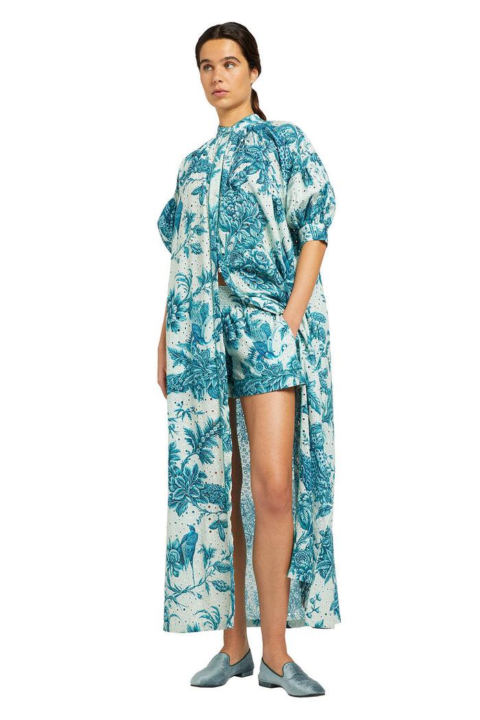 f.r.s. for restless sleepers METE DRESSES Teal branches