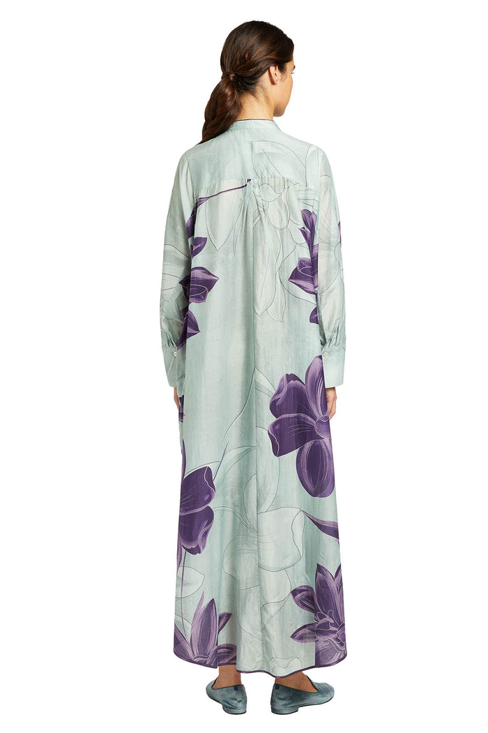 F.r.s. For Restless Sleepers MOLPADIA DRESSES Purple Flowers