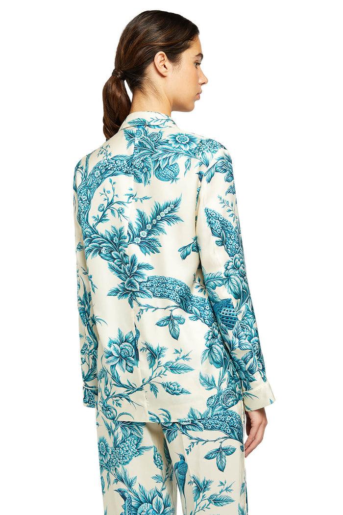 F.r.s. For Restless Sleepers OTRERA SHIRTS Teal Branches