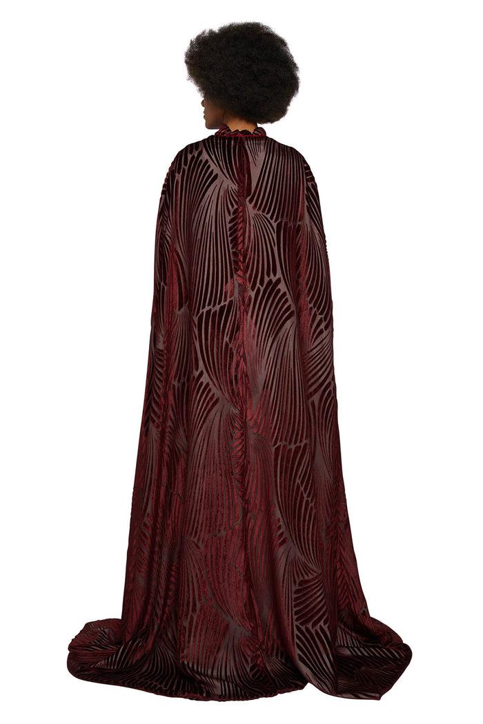 F.r.s. For Restless Sleepers PANNICHI COATS Geometric Velvet Bordeaux